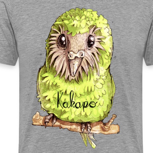Kakapo Vogel - Der Papagei aus Neuseeland - Männer Premium T-Shirt