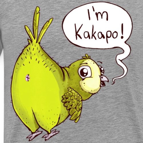 Süßer Kakapo - der dicke Papagei aus Neuseeland - Männer Premium T-Shirt
