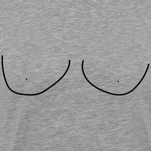 Brüste der Frau - Männer Premium T-Shirt