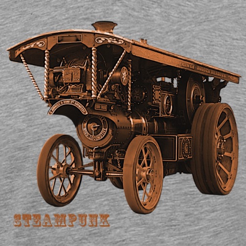 Traktor Tractor Steampunk Retro Futurismus Dampf - Männer Premium T-Shirt