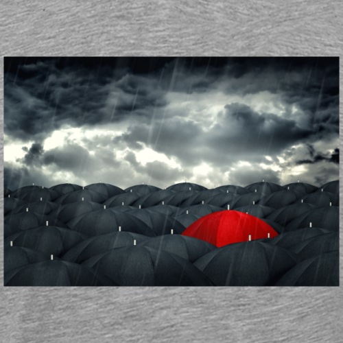 Der rote Regenschirm - Männer Premium T-Shirt
