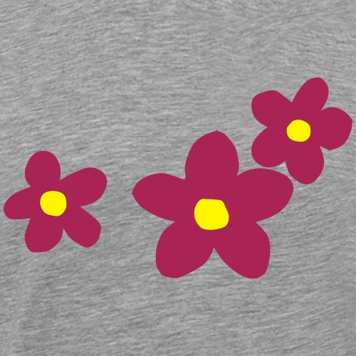 Three Flowers - Men's Premium T-Shirt