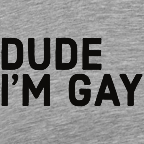 DUDE I'M GAY - Männer Premium T-Shirt
