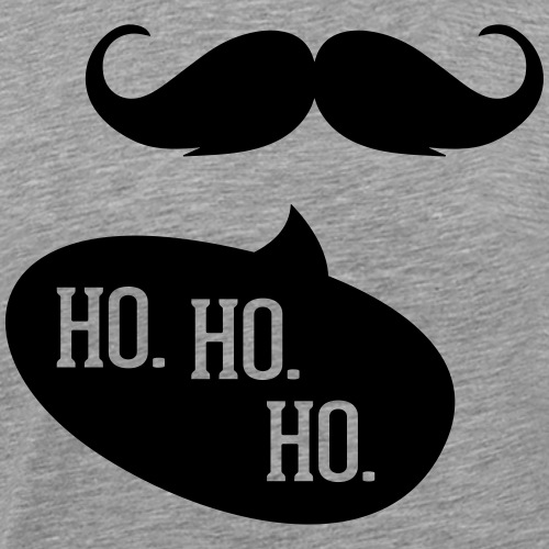 Weihnachtsmann mit Bart Hohoho, Moustache - Männer Premium T-Shirt