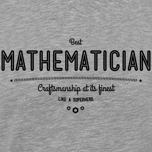 Bester Mathematiker - wie ein Superheld - Männer Premium T-Shirt