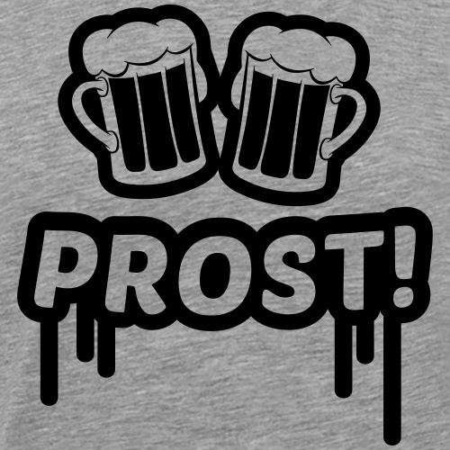 Prost mit Bierkrügen, Bier, trinken 1c - Männer Premium T-Shirt