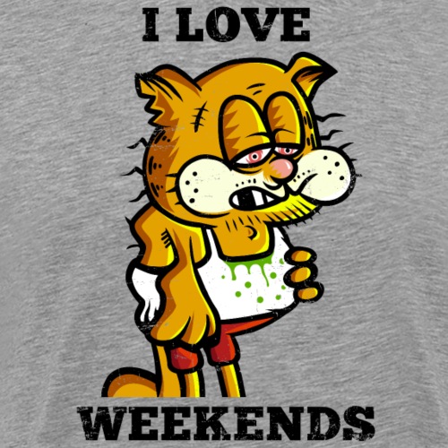 I Love Weekends - Männer Premium T-Shirt