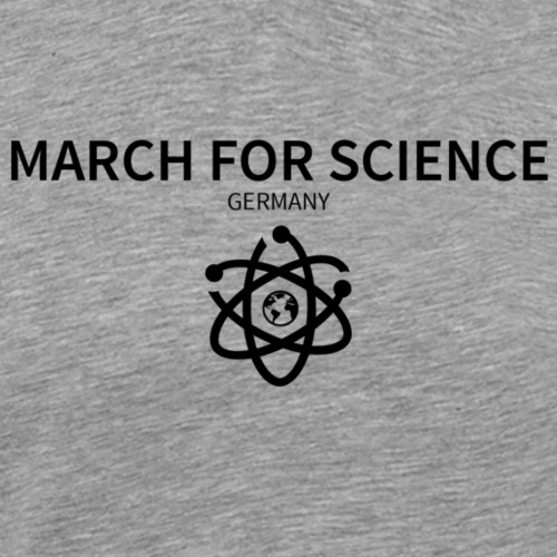 March for Science komplett schwarz ohne Datum - Männer Premium T-Shirt