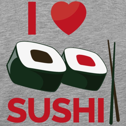 Ich liebe Sushi - Männer Premium T-Shirt