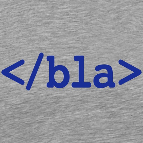 Bla HTML - Männer Premium T-Shirt