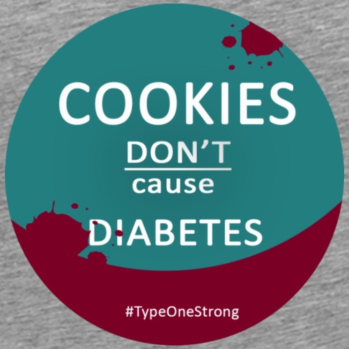 Cookies don't cause Diabetes (türkis) - Männer Premium T-Shirt