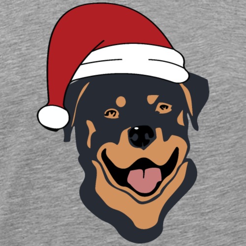 Weihnachtsmann Rottweiler - Männer Premium T-Shirt