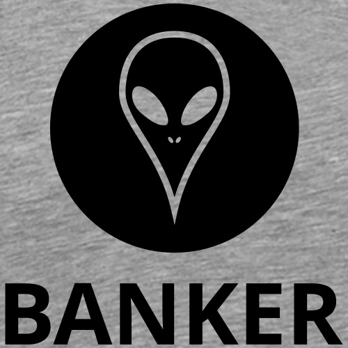 Alien Banker - Herre premium T-shirt