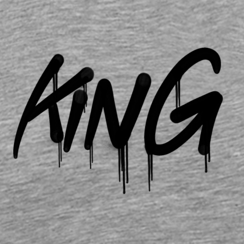 king schwarz Graffiti - Männer Premium T-Shirt