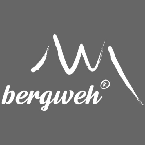 bergweh® weiß Logo Schrift und Bild - Männer Premium T-Shirt