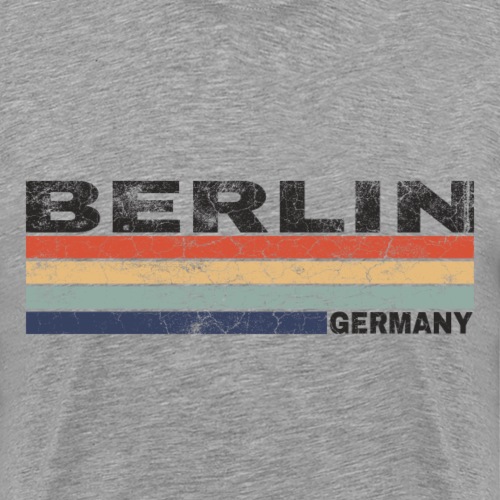 Berlin Deutschland Retro Schriftzug Städtedesign - Männer Premium T-Shirt