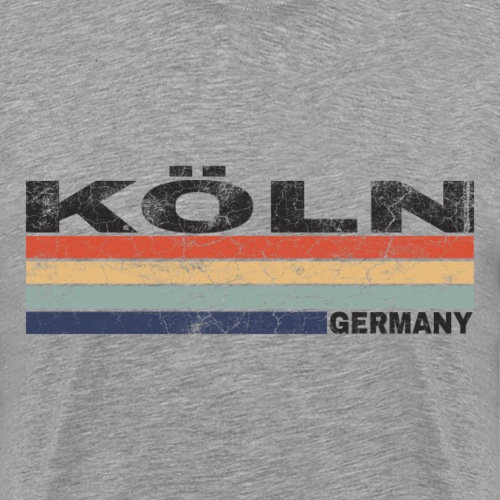 Köln Deutschland Retro Schriftzug Städtedesign - Männer Premium T-Shirt