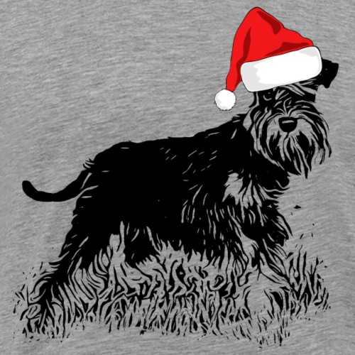Weihnachten Zwergschnauzer Hund Schnauzer Geschenk - Männer Premium T-Shirt