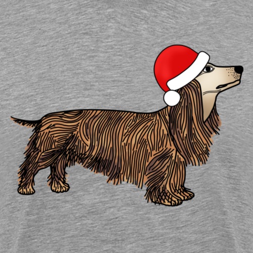 Christmas dachshund - Men's Premium T-Shirt