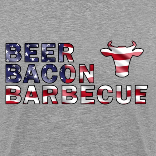 Beer, Bacon und Barbecue (USA) - Männer Premium T-Shirt