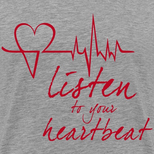 Heartleader_T-Shirt_Font - Männer Premium T-Shirt