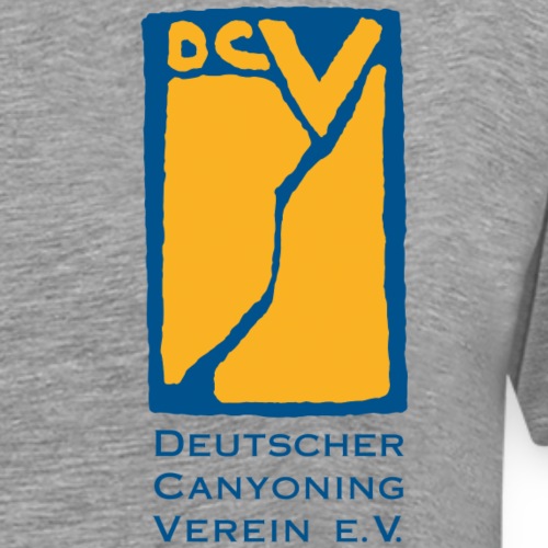 DCV T-Shirt Gründungslogo Blau Goldgelb Schrift - Männer Premium T-Shirt