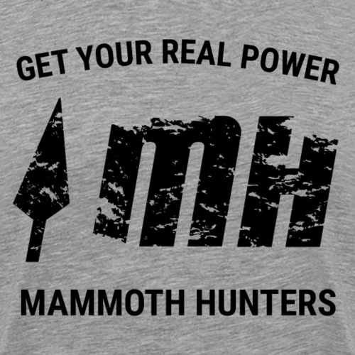 Mammoth Hunters / Negro - Camiseta premium hombre