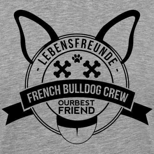 French Bulldog Crew - Französische Bulldogge - Männer Premium T-Shirt