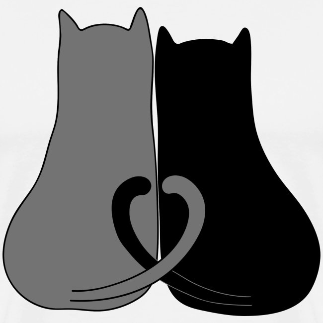 2 chat coeur