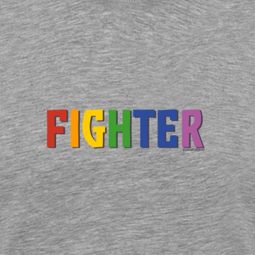 Fighter Pride (Rainbow) - Men's Premium T-Shirt