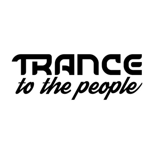 Trance to the People Sort Logo - Herre premium T-shirt