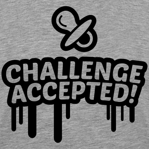 Schnuller Challenge accepted 1c - Männer Premium T-Shirt