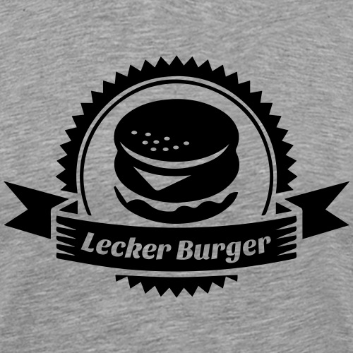 Lecker Burger, Hamburger, Cheesburger - Männer Premium T-Shirt