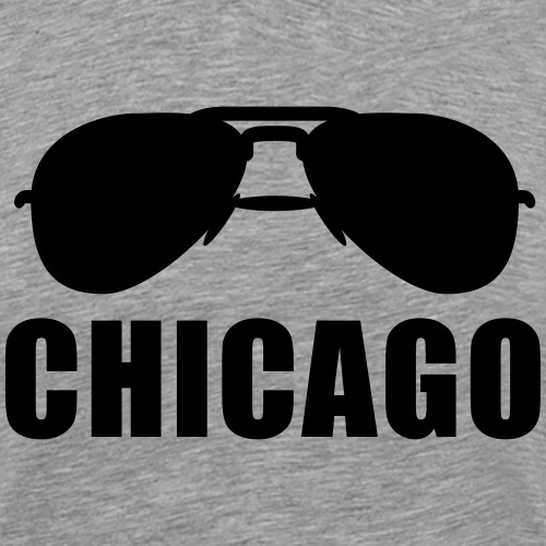 Coole Chicago Sonnenbrille - Männer Premium T-Shirt
