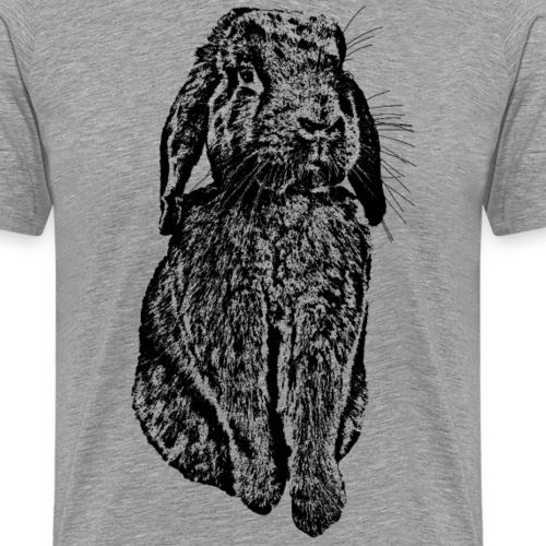 Hase Kaninchen Widder NHD Osterhase Schlappohr - Männer Premium T-Shirt