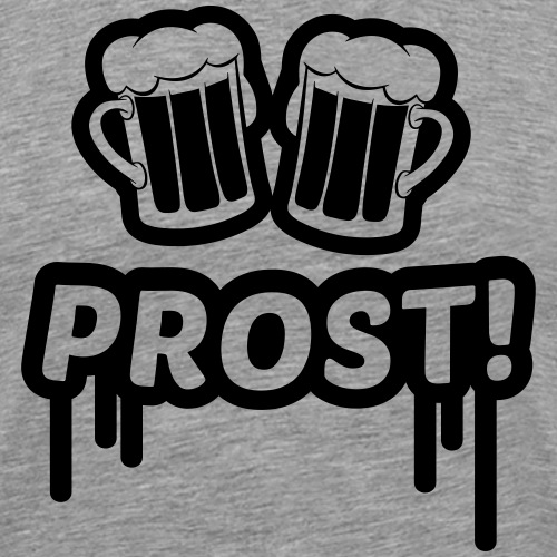 Prost mit Bierkrügen, Bier, trinken 1c - Männer Premium T-Shirt