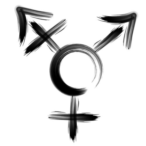 Symbol Transgender schwarz