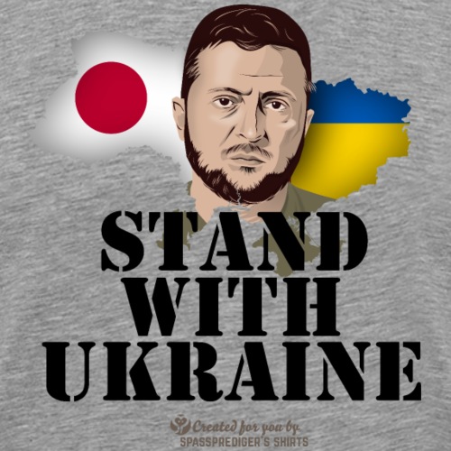 Ukraine T-Shirt Design Japan Selenskyj - Männer Premium T-Shirt