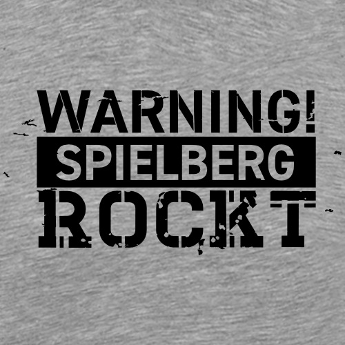 WARNING - Spielberg rocks! - Men's Premium T-Shirt