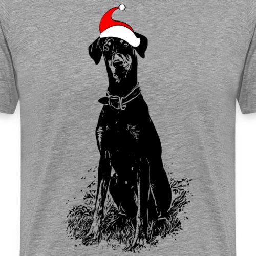 Weihnachten Dobermann Geschenkidee Hund - Männer Premium T-Shirt