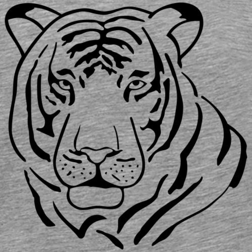 Schwarzer Tiger - Männer Premium T-Shirt