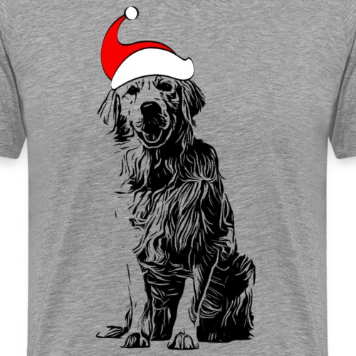 Weihnachten Golden Retriever Geschenk Hund - Männer Premium T-Shirt
