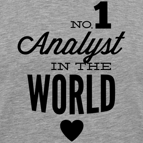 Der beste Analyst der Welt - Männer Premium T-Shirt