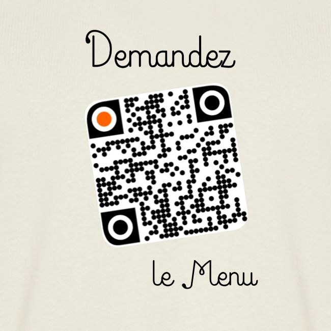 Qr-code "demandez le menu"