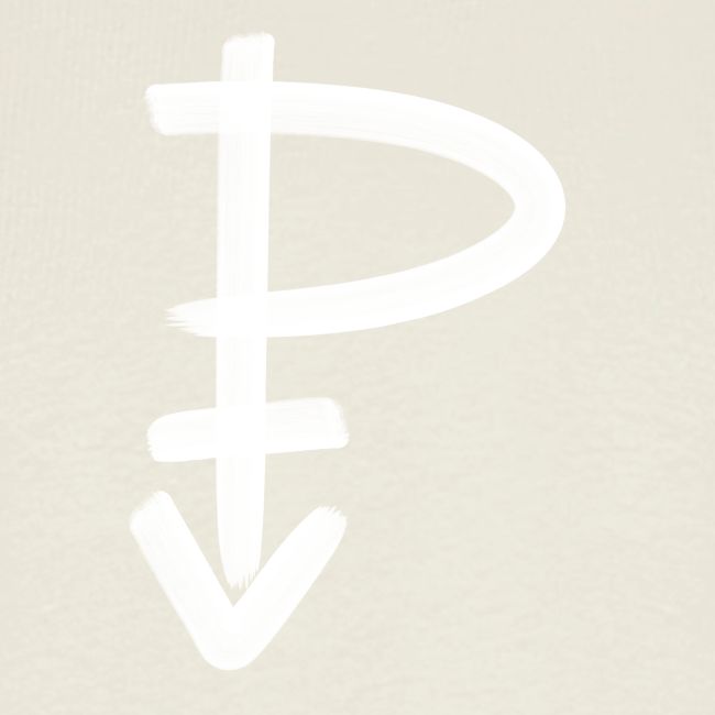 Symbol Pansexuell weiß