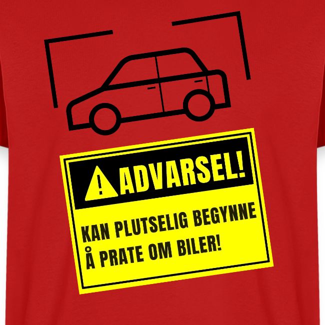 Advarsel - Kan plutselig begynne å prate om biler!