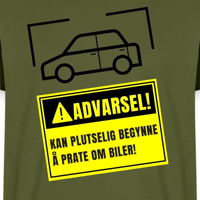 Advarsel - Kan plutselig begynne å prate om biler!