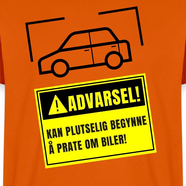 Advarsel - Kan plutselig begynne å prate om biler!