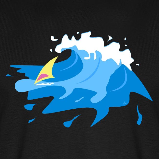 Windsurfing in the wave