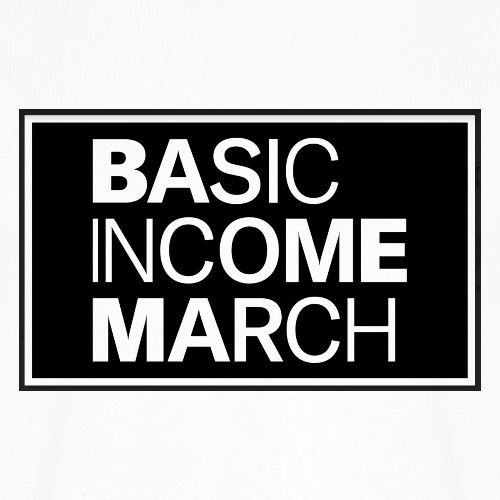 basic income march - Mannen Premium Bio T-shirt